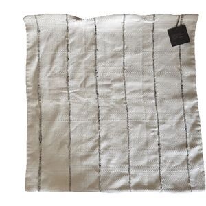 NWT Restoration Hardware RH Marled Wool Blend Pinstripe 24” Square Pillow Cover